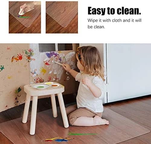 36 x 48 Inch Clear Hard Floor Chair Mat for Office & Home, Protects Wood Tile & Other Hard Surfaces